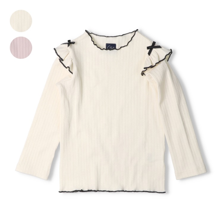 メッシュジャガード長袖Tシャツ