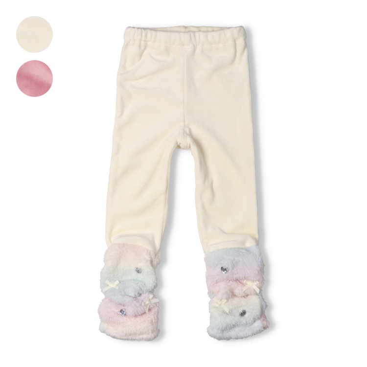 *裾ボアベロア裏起毛レギンス