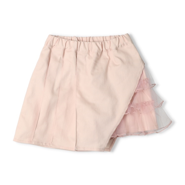 チュールフリルツイルキュロットパンツ ハーフ・ショートパンツ｜子供
