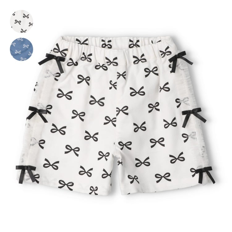 リボン柄ショートパンツ