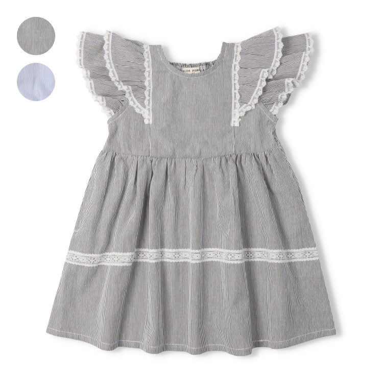 【WEB限定】コードレーンレース使いワンピース