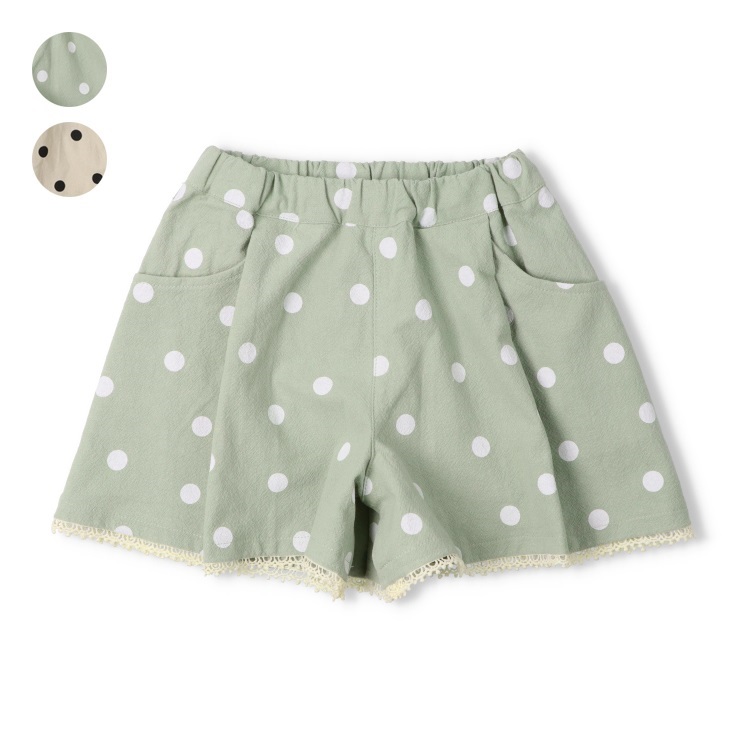 【WEB限定】ドット柄ショートパンツ