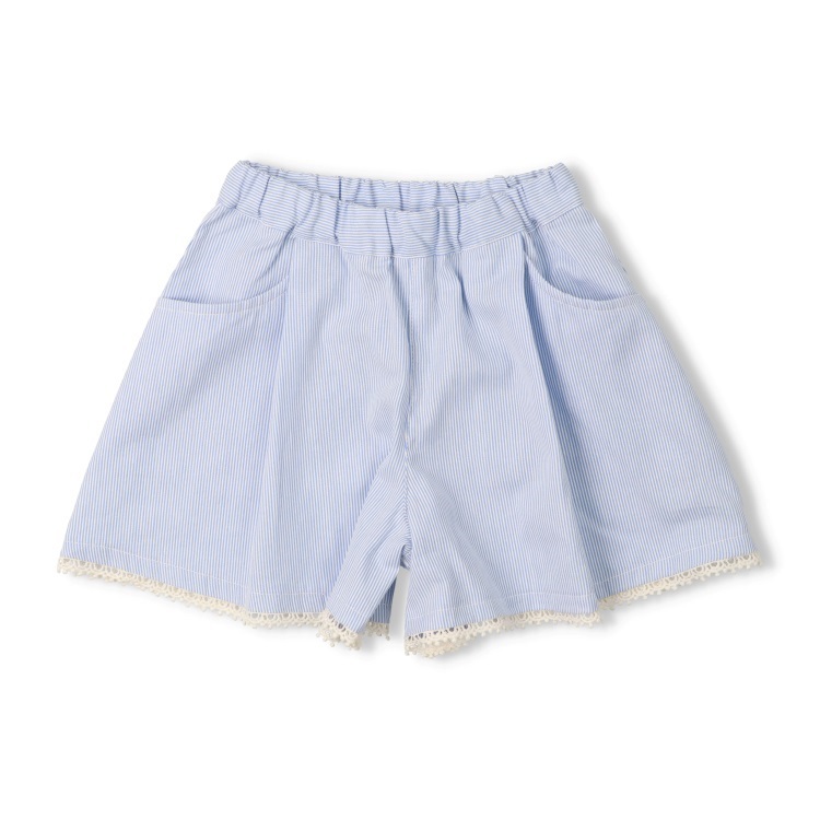 【WEB限定】コードレーンキュロットパンツ(ブルー-95cm)