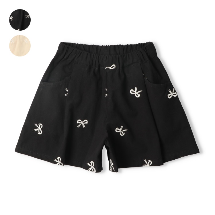 【WEB限定】【90～150cm】リボン柄キュロット