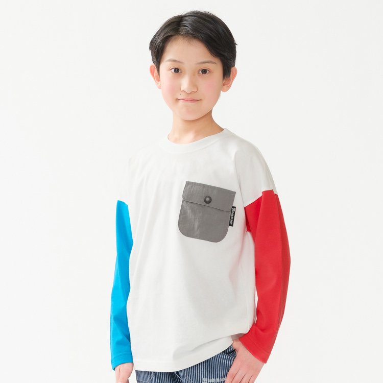 クレイジー配色長袖Tシャツ(140-160cm) 長袖Tシャツ｜子供服 