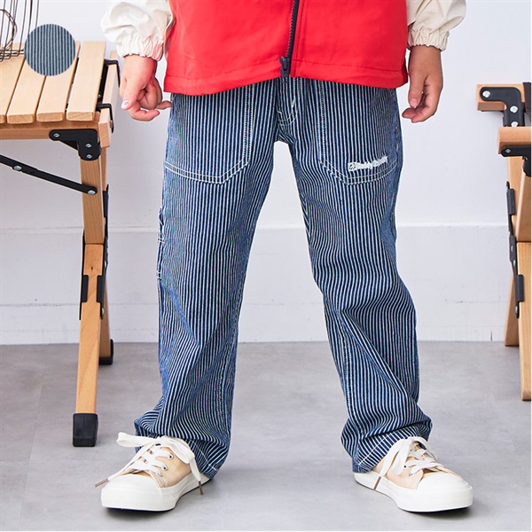 ヒッコリーデニム長パンツ ロングパンツ｜子供服・ベビー服の通販は