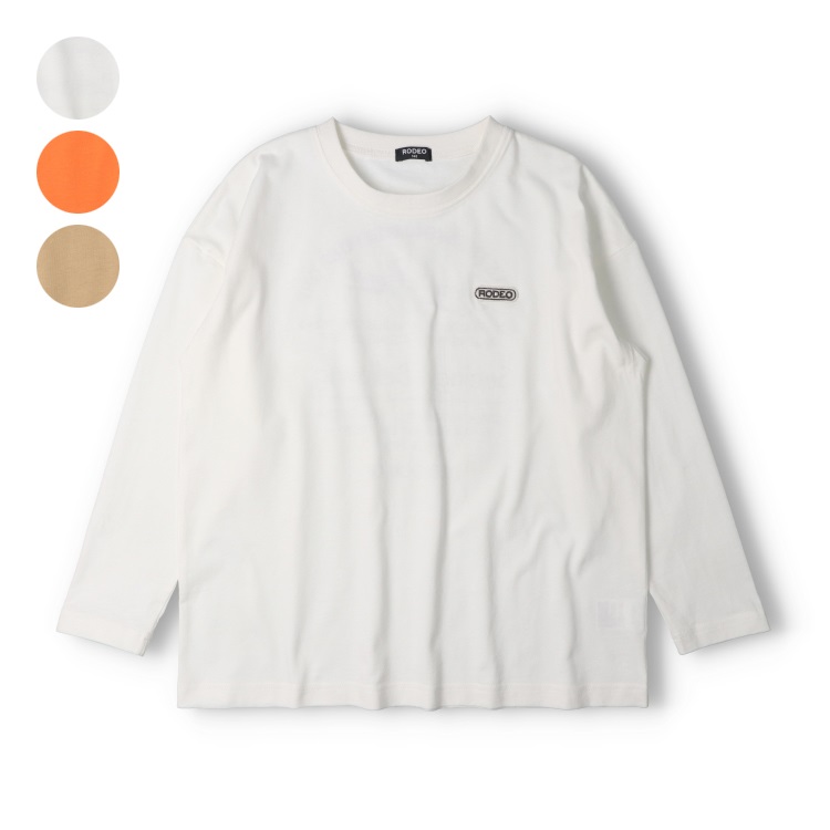 【130～160cm】バックプリント長袖Tシャツ
