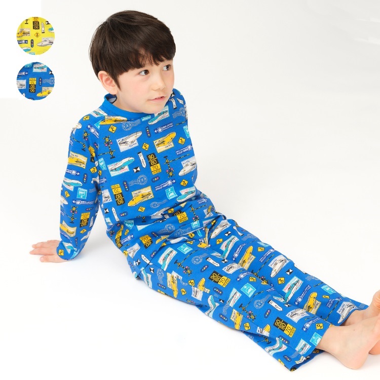 JR新幹線電車総柄長袖パジャマ