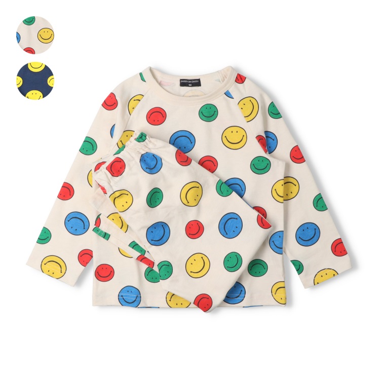 スマイルマーク長袖パジャマ