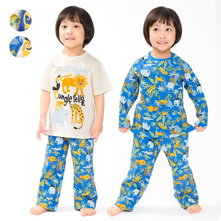 *動物柄半袖・長袖パジャマセット