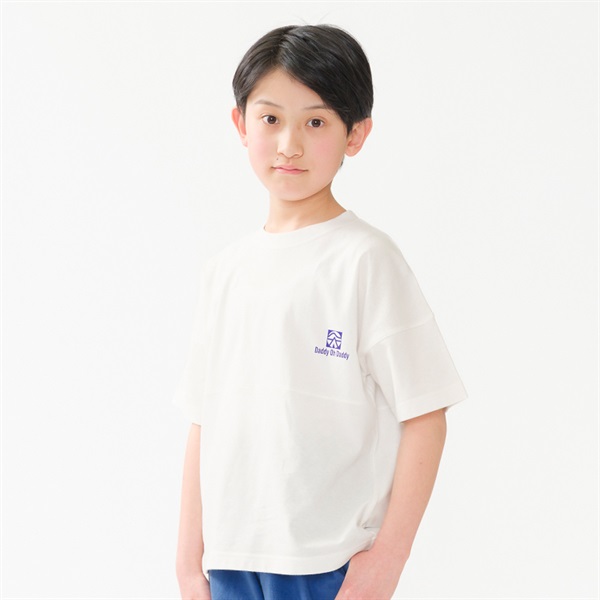 *ロゴバックプリント半袖Tシャツ(ホワイト-140cm)