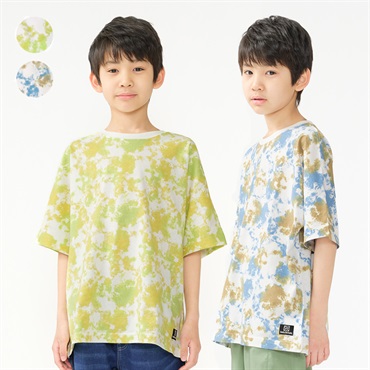 グラデーションタイダイプリント半袖Tシャツ
