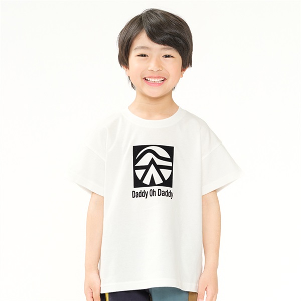 ロゴマークプリント半袖Tシャツ(ホワイト-90cm)