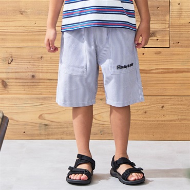 サッカーストライプ5分丈ハーフパンツ ハーフ・ショートパンツ｜子供服