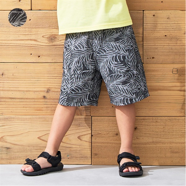 ボタニカル柄 ハーフパンツ ショートパンツ ボタニカル柄デニム5分丈ハーフパンツ ハーフ・ショートパンツ｜子供服