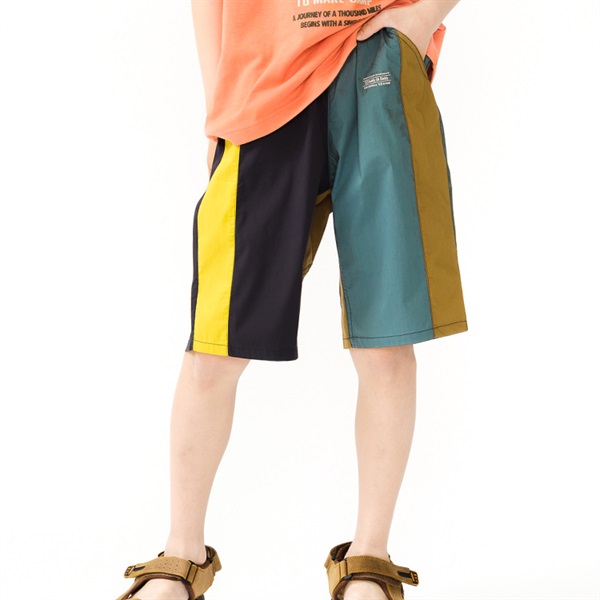 タイプライター5分丈ハーフパンツ(140-160cm)(クレイジー配色-140cm)