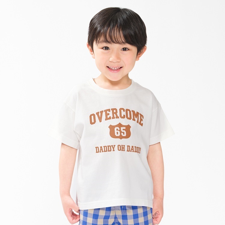 ロゴプリント半袖Tシャツ(ホワイト-140cm)
