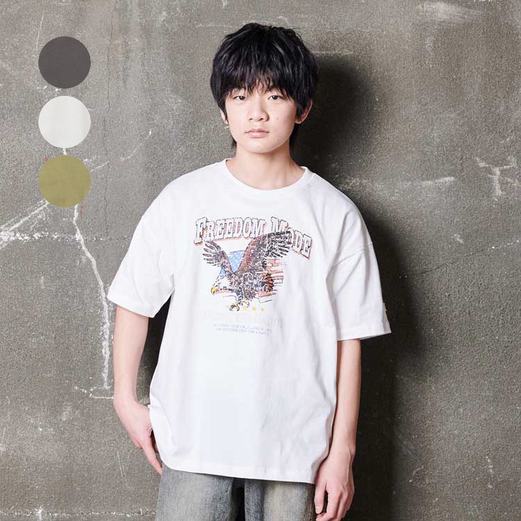 *【WEB限定】ワシプリント半袖Tシャツ