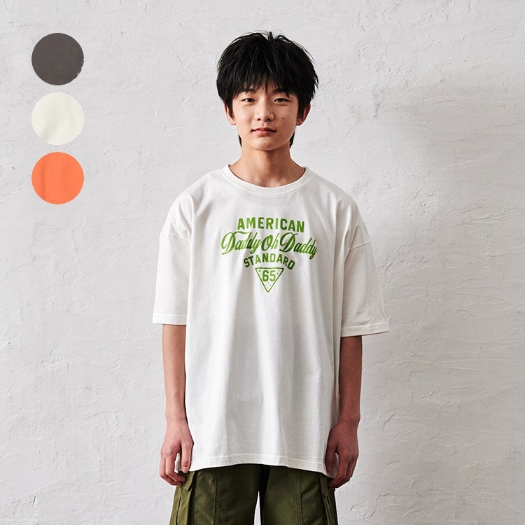 *【WEB限定】フロッキープリント半袖Tシャツ