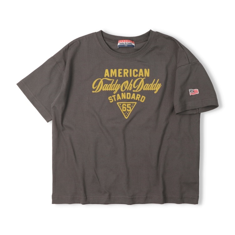 *【WEB限定】フロッキープリント半袖Tシャツ(スミブラック-150cm)