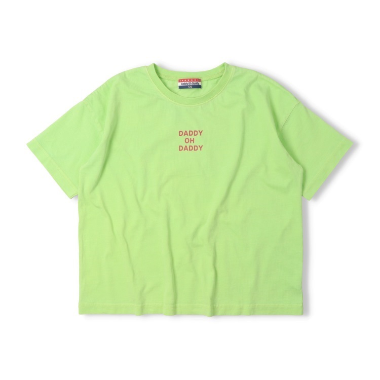 【WEB限定】前後ロゴプリント半袖Tシャツ(イエローグリーン-140cm)