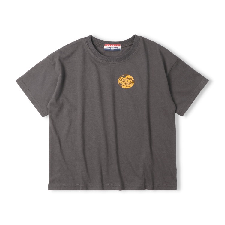 【WEB限定】前後プリント半袖Tシャツ(スミブラック-160cm)
