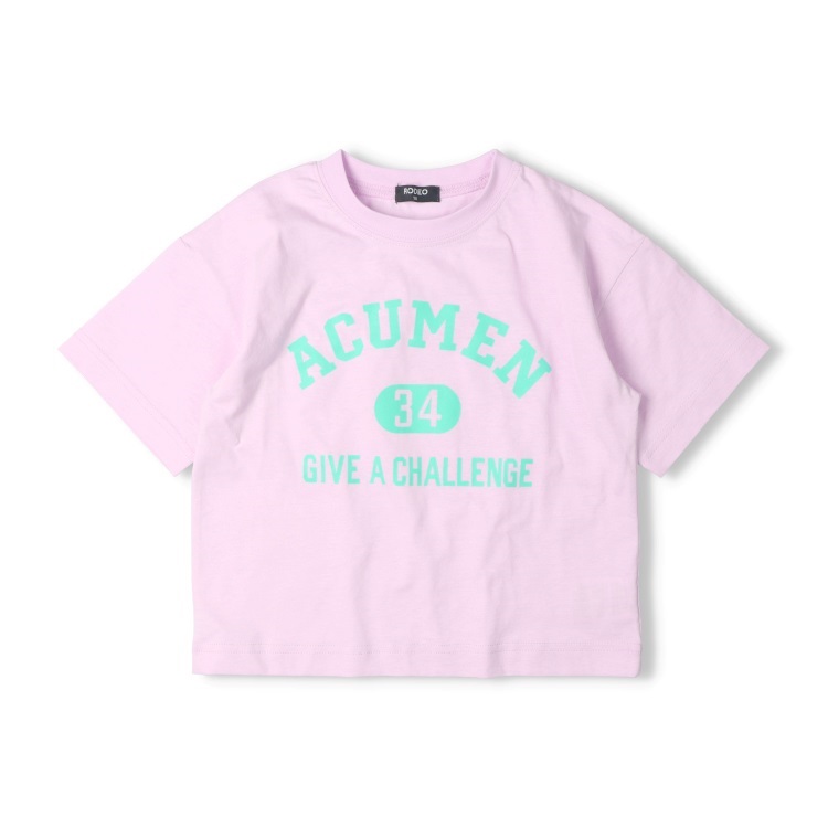 【WEB限定】ロゴプリント半袖Tシャツ(パープル-140cm)