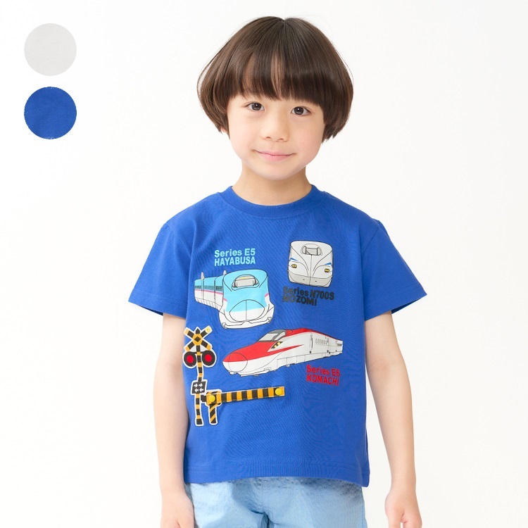 新幹線電車プリント仕掛け半袖Tシャツ 半袖Tシャツ｜子供服・ベビー服