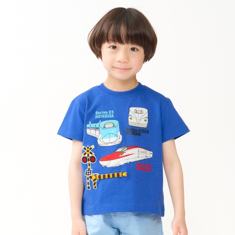新幹線電車プリント仕掛け半袖Tシャツ 半袖Tシャツ｜子供服・ベビー服