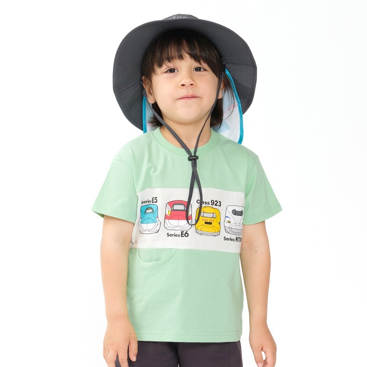 新幹線電車プリント切符付半袖Tシャツ 半袖Tシャツ｜子供服・ベビー服