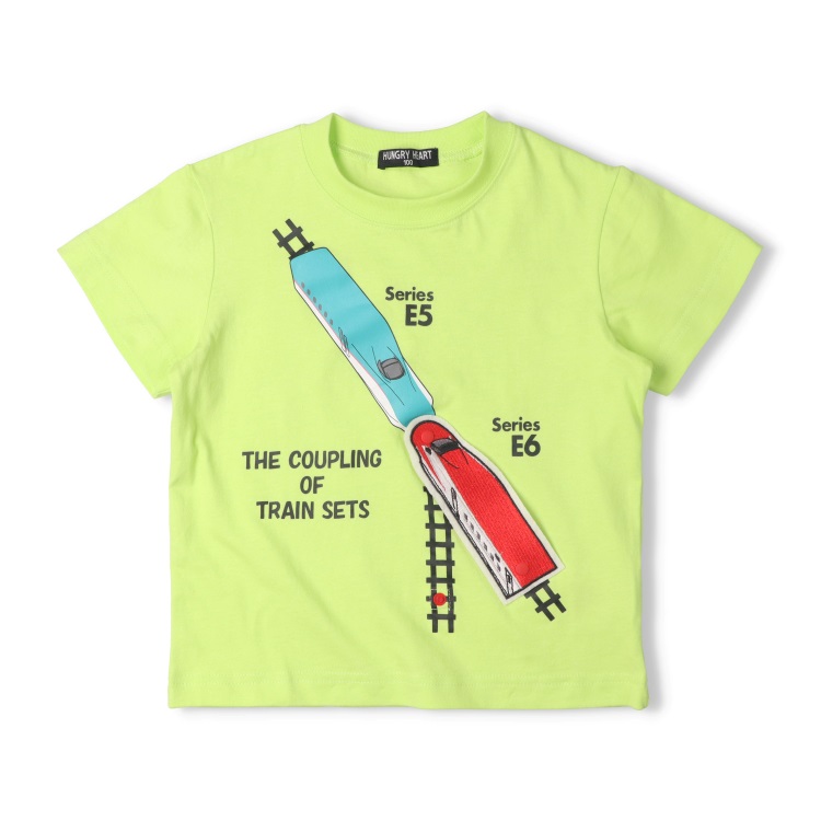 新幹線電車こまちはやぶさ連結半袖Tシャツ 半袖Tシャツ｜子供服