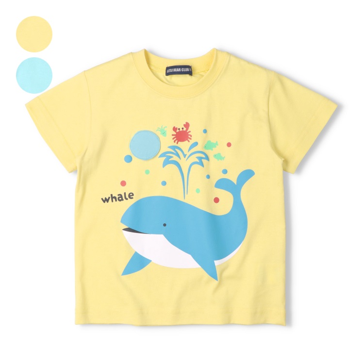 まめくじら☆キッズ服 WEB限定】くじらプリント半袖Tシャツ 半袖Tシャツ｜子供服・ベビー服の