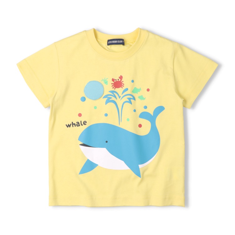 まめくじら☆キッズ服 WEB限定】くじらプリント半袖Tシャツ 半袖Tシャツ｜子供服・ベビー服の