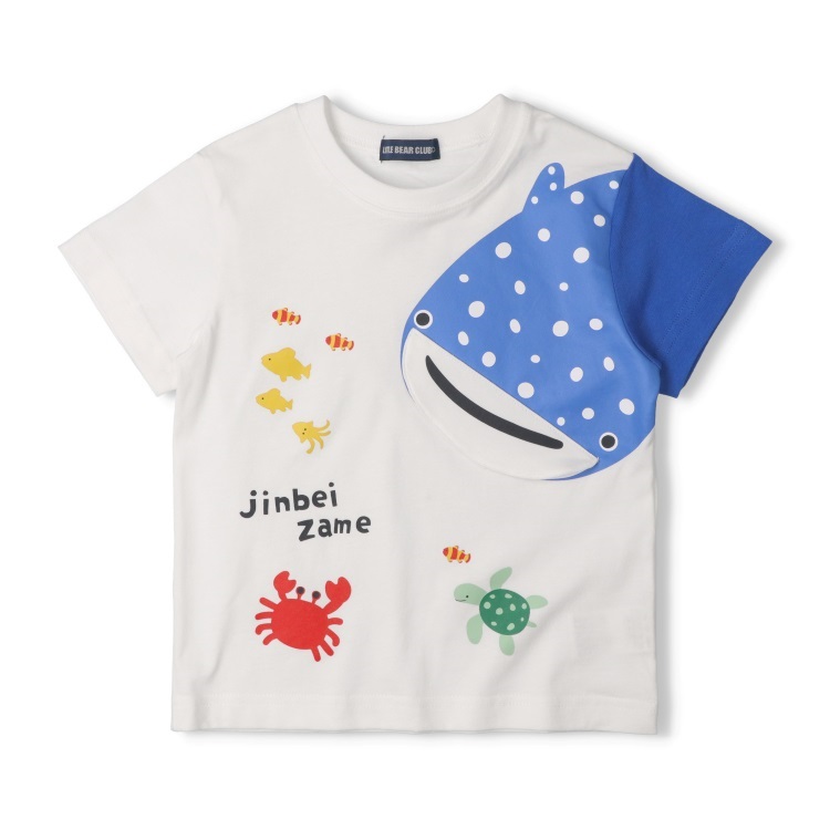 【WEB限定】ジンベイザメ半袖Tシャツ(ホワイト-80cm)