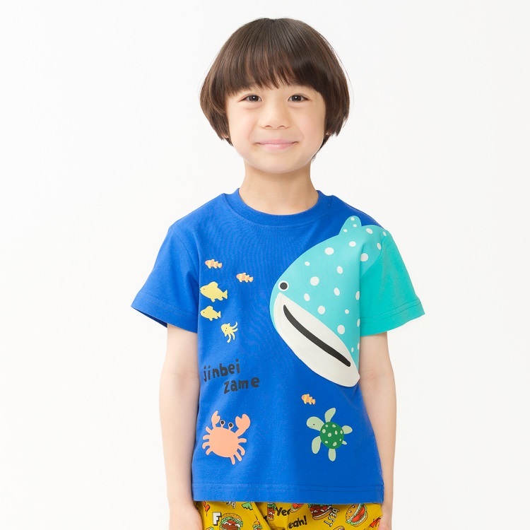 【WEB限定】ジンベイザメ半袖Tシャツ(ブルー-90cm)