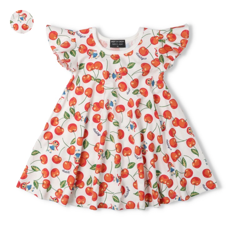 ダディコチェリー総柄半袖ワンピース