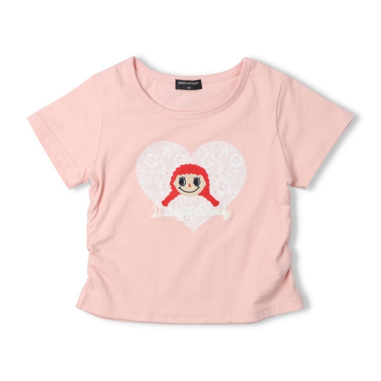 ダディコ刺繍半袖Tシャツ(ピンク-130cm)