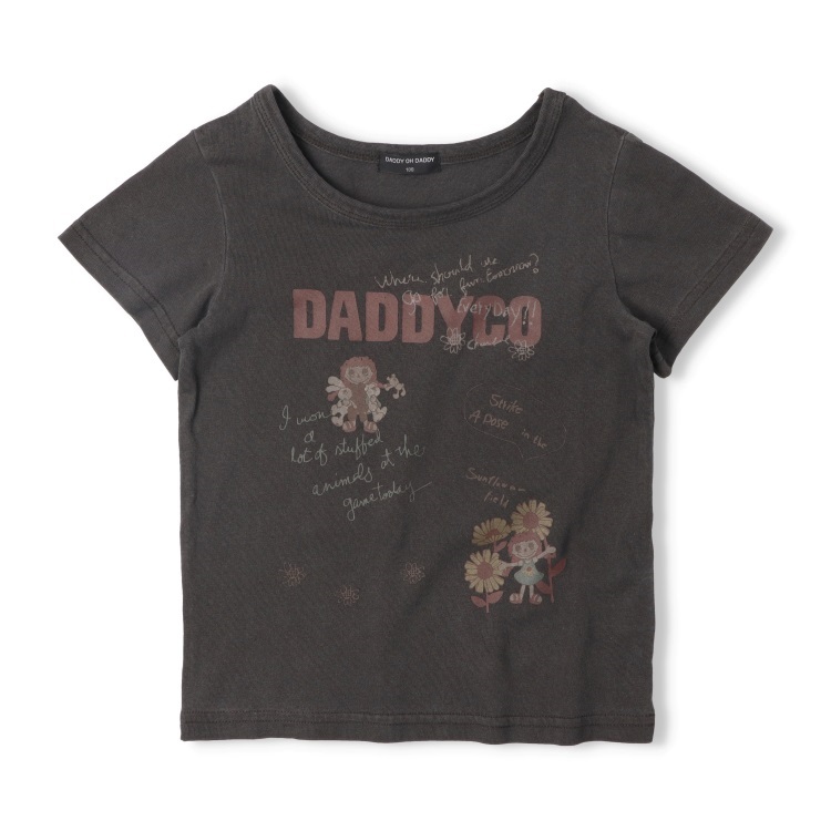 ダディコプリント半袖Tシャツ(ブラック-110cm)