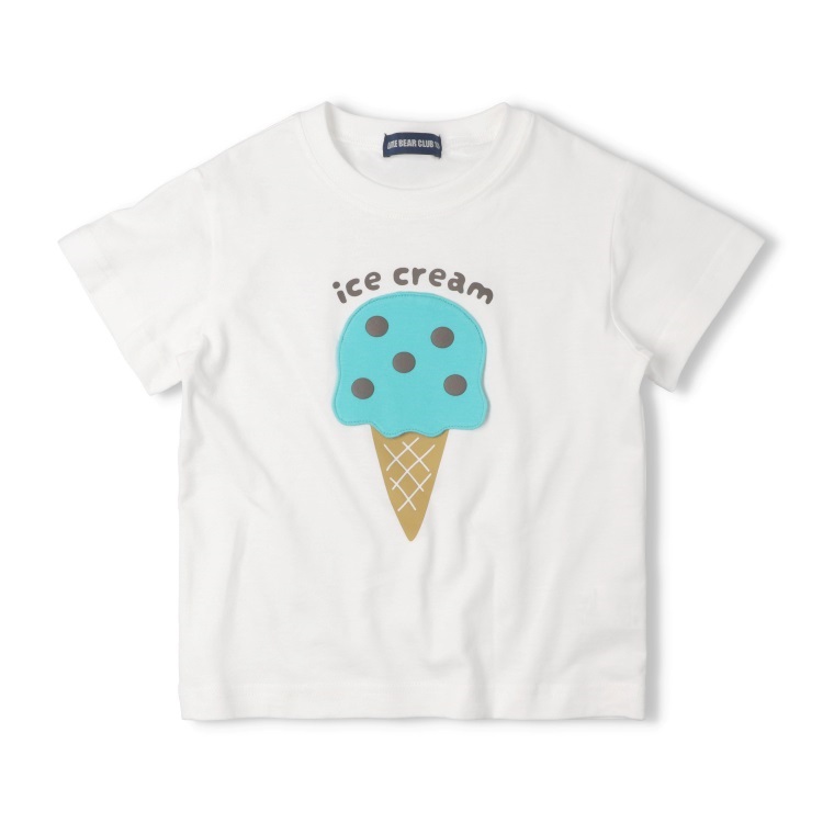 *【WEB限定】アイスくま仕掛け半袖Tシャツ(ホワイト-90cm)