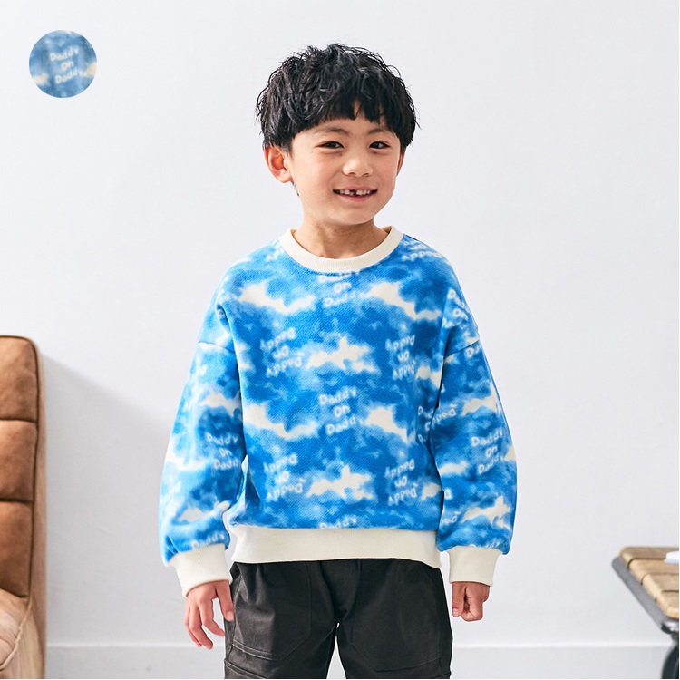 *タイダイ風裏毛トレーナー