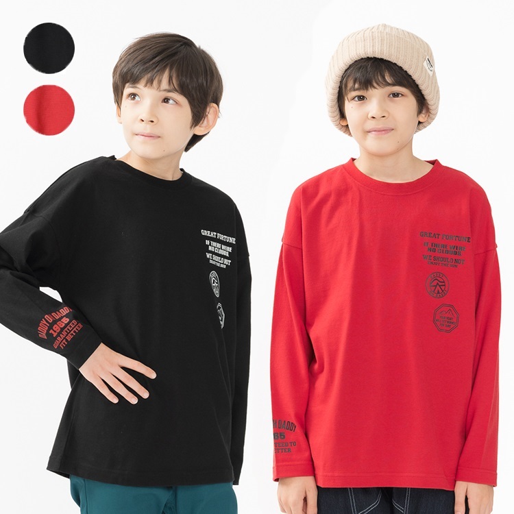 ロゴプリント長袖Tシャツ