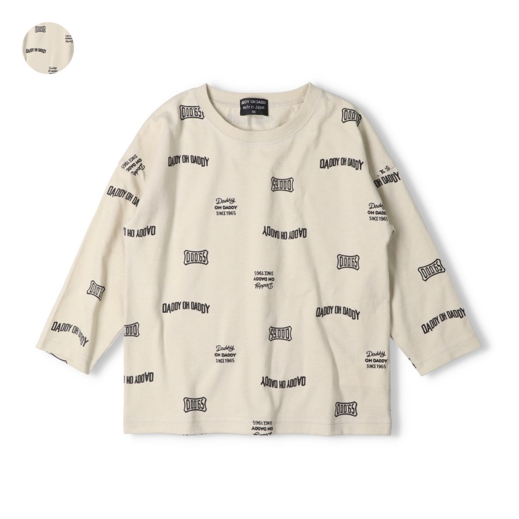 ダディロゴ総柄長袖Tシャツ