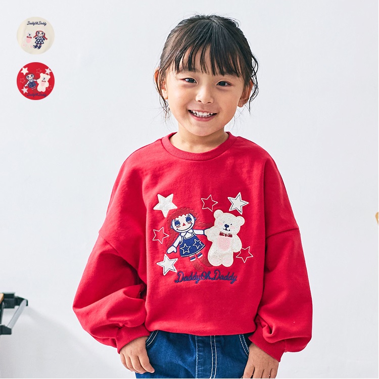 ダディコ刺繍裏毛トレーナー