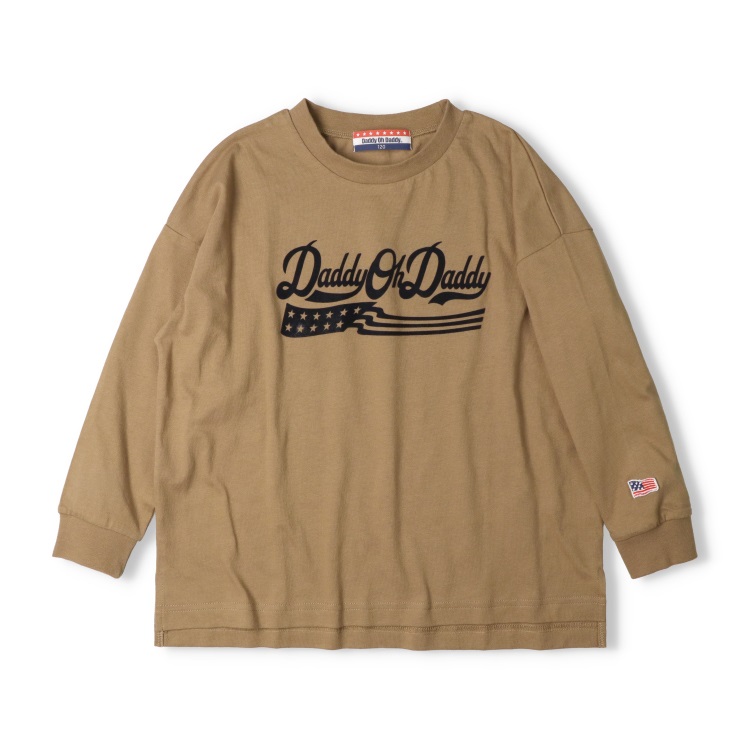 WEB限定】フロッキープリント長袖Tシャツ 長袖Tシャツ｜子供服