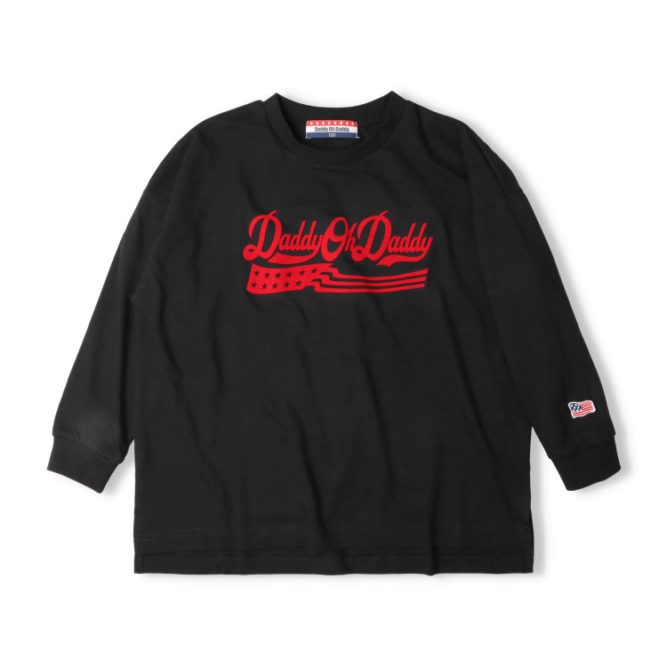 WEB限定】フロッキープリント長袖Tシャツ トップス｜子供服
