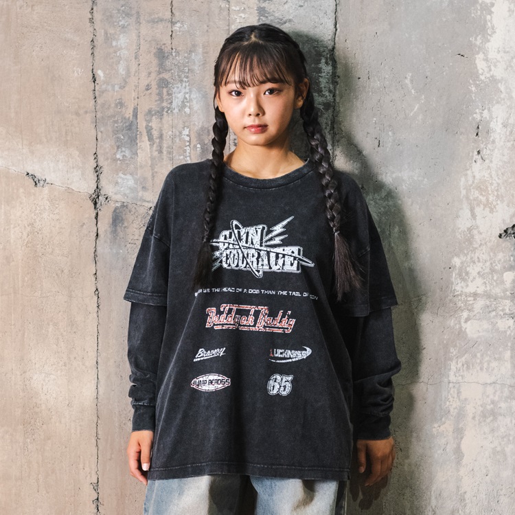 【WEB限定】ロゴプリントTシャツ(ブラック-120cm)