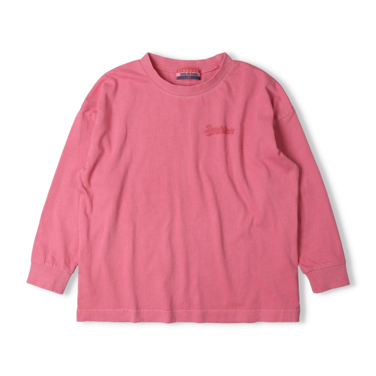 【WEB限定】ロゴプリント長袖Tシャツ(ピンク-160cm)