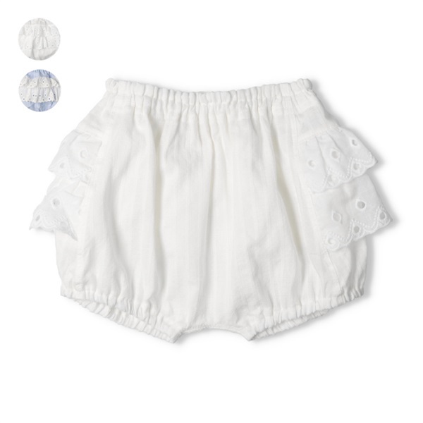 レースフリル付ブルマショートパンツ