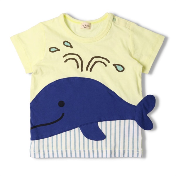 海の生き物半袖Ｔシャツ(くじら-80cm)