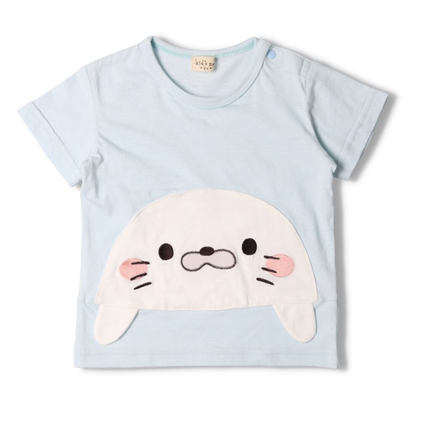 海の生き物半袖Ｔシャツ(あざらし-90cm)